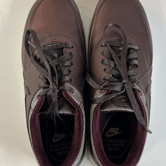 Nike Air Max Thea Premium Metallic Mahogany Train Sneakers - Picture 6 of 7